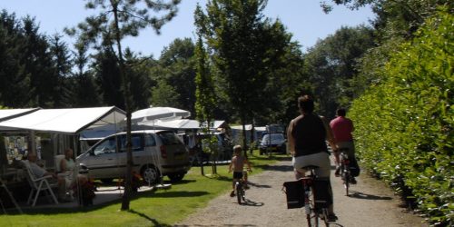 Basiskampeerplaatsen 4 ampere stroom, plaats 250 t/m 267 op de Kienehoef