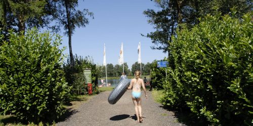 Op weg naar het strand vanuit camping de Kienehoef Sint-Oedenrode