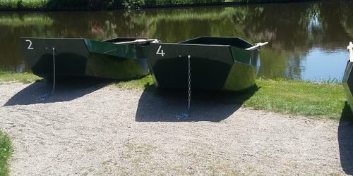 Roeien op de visvijver, Streekpark de Kienehoef