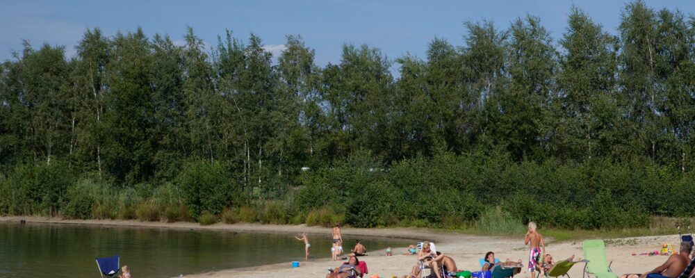 Camping met zwemvijver